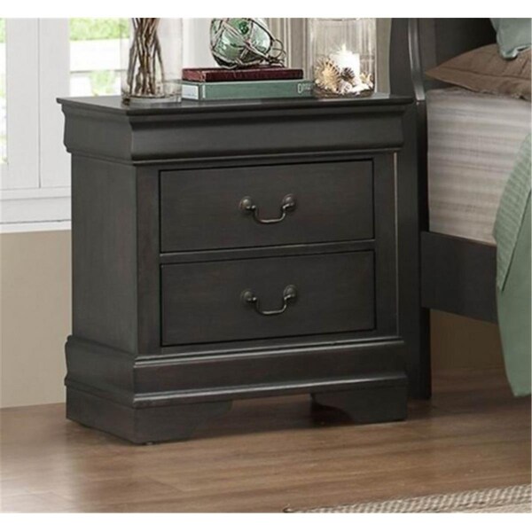 Home Elegance Homelegance Mayville Collection Night Stand, Stained Grey - 21.5 x 15.75 x 23.75 in. 2147SG-4 - main